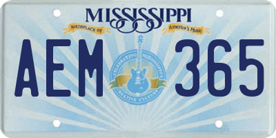 MS license plate AEM365