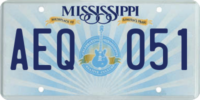 MS license plate AEQ051