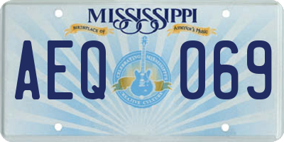MS license plate AEQ069