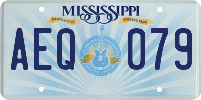 MS license plate AEQ079