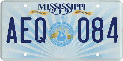 MS license plate AEQ084