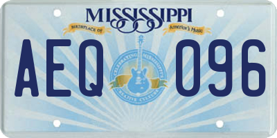 MS license plate AEQ096
