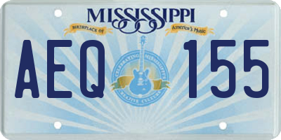 MS license plate AEQ155