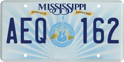 MS license plate AEQ162