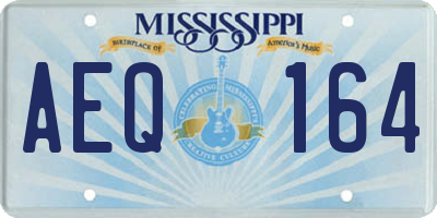 MS license plate AEQ164
