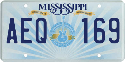 MS license plate AEQ169