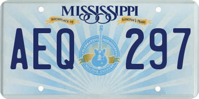 MS license plate AEQ297