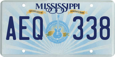 MS license plate AEQ338