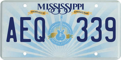 MS license plate AEQ339