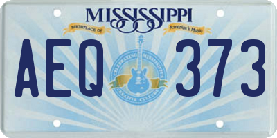 MS license plate AEQ373