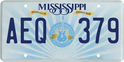 MS license plate AEQ379