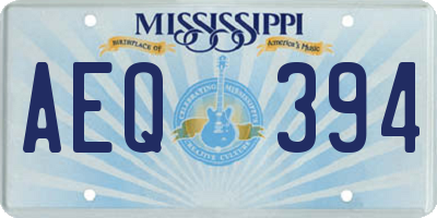 MS license plate AEQ394