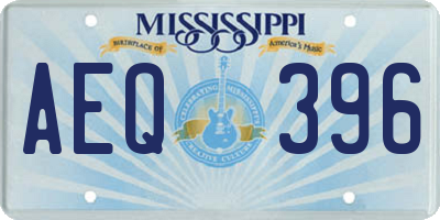 MS license plate AEQ396