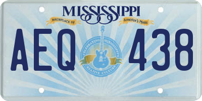 MS license plate AEQ438