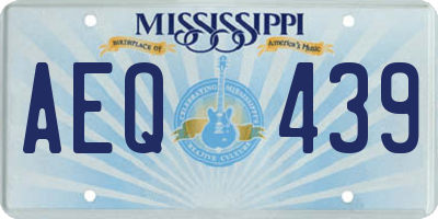 MS license plate AEQ439