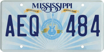 MS license plate AEQ484