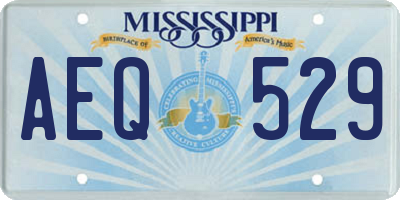 MS license plate AEQ529