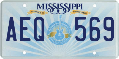 MS license plate AEQ569
