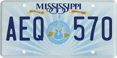 MS license plate AEQ570