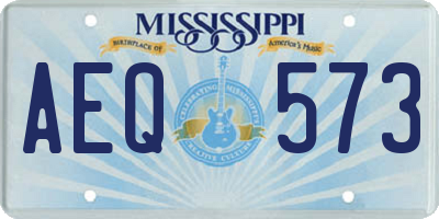 MS license plate AEQ573