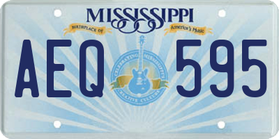 MS license plate AEQ595