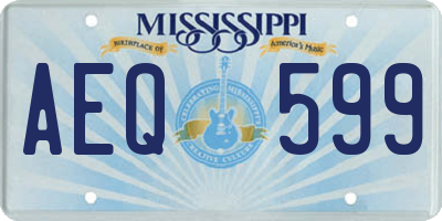 MS license plate AEQ599