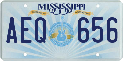 MS license plate AEQ656