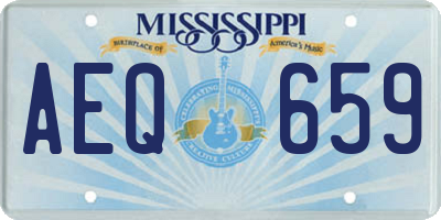 MS license plate AEQ659