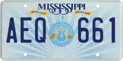 MS license plate AEQ661
