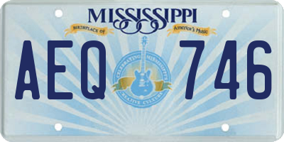 MS license plate AEQ746