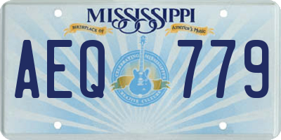 MS license plate AEQ779