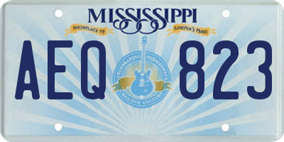 MS license plate AEQ823