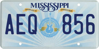 MS license plate AEQ856