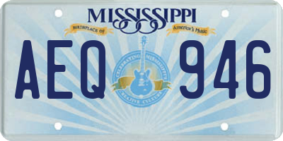 MS license plate AEQ946