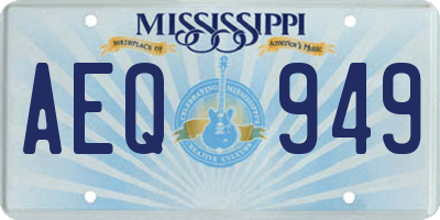 MS license plate AEQ949