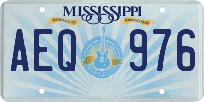MS license plate AEQ976