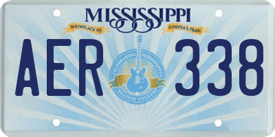 MS license plate AER338