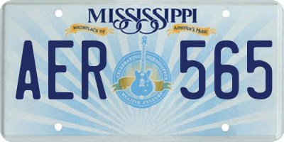 MS license plate AER565