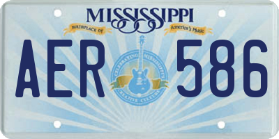 MS license plate AER586