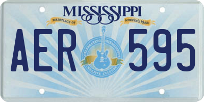 MS license plate AER595