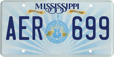 MS license plate AER699