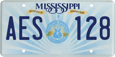 MS license plate AES128
