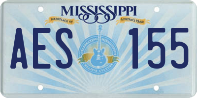 MS license plate AES155