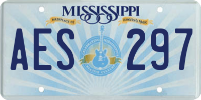 MS license plate AES297