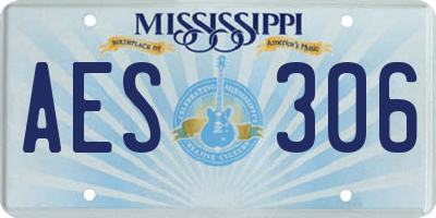 MS license plate AES306