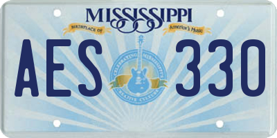 MS license plate AES330