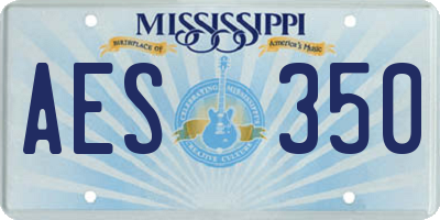 MS license plate AES350