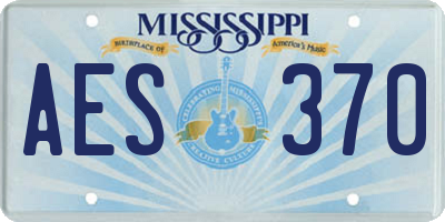 MS license plate AES370