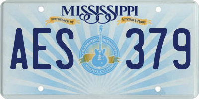 MS license plate AES379