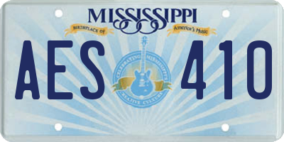 MS license plate AES410